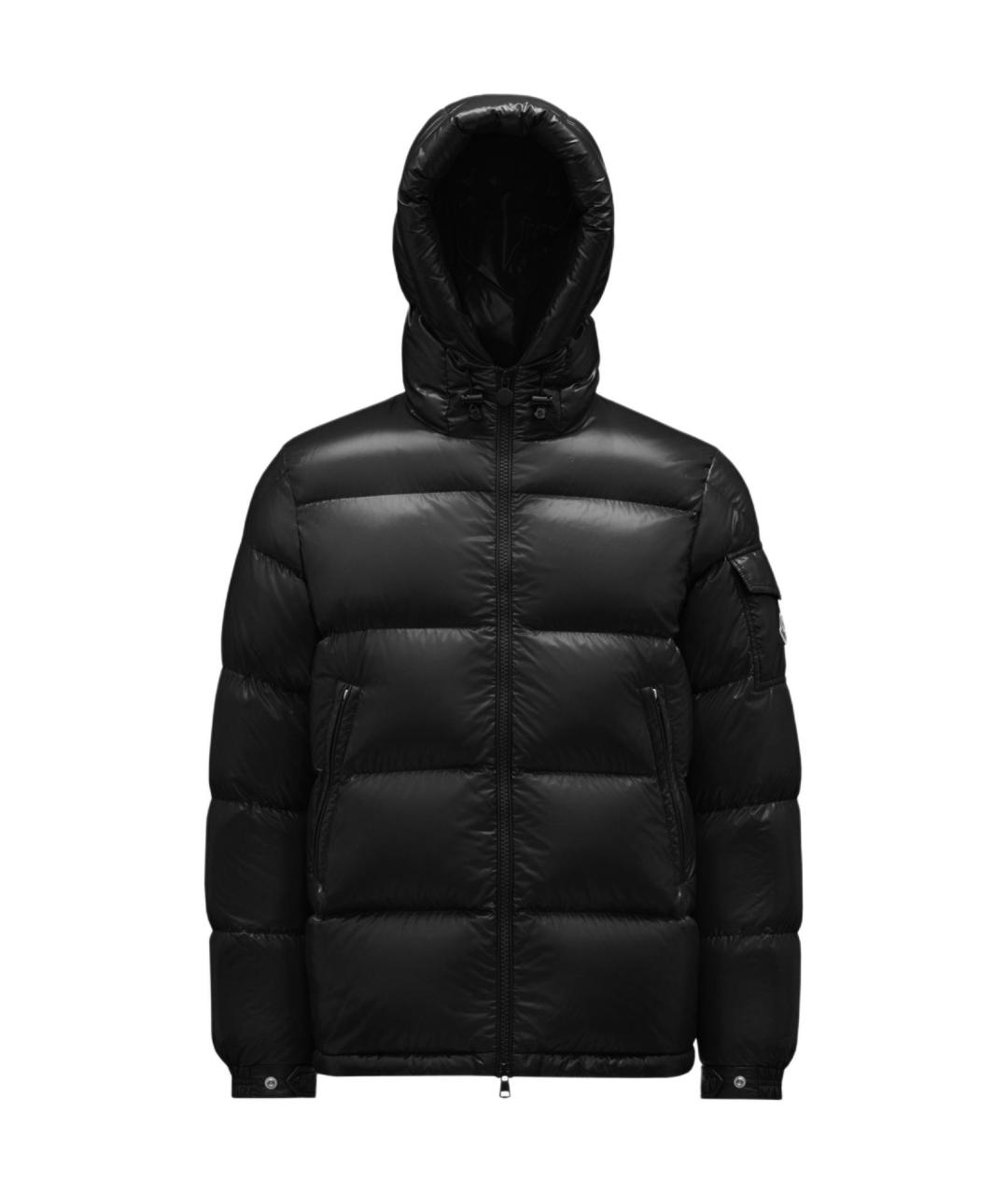 MONCLER Черный пуховик, фото 1