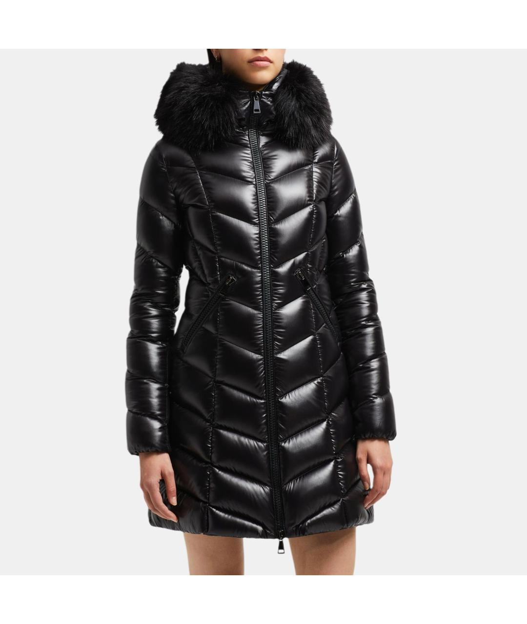 MONCLER Черный пуховик, фото 3