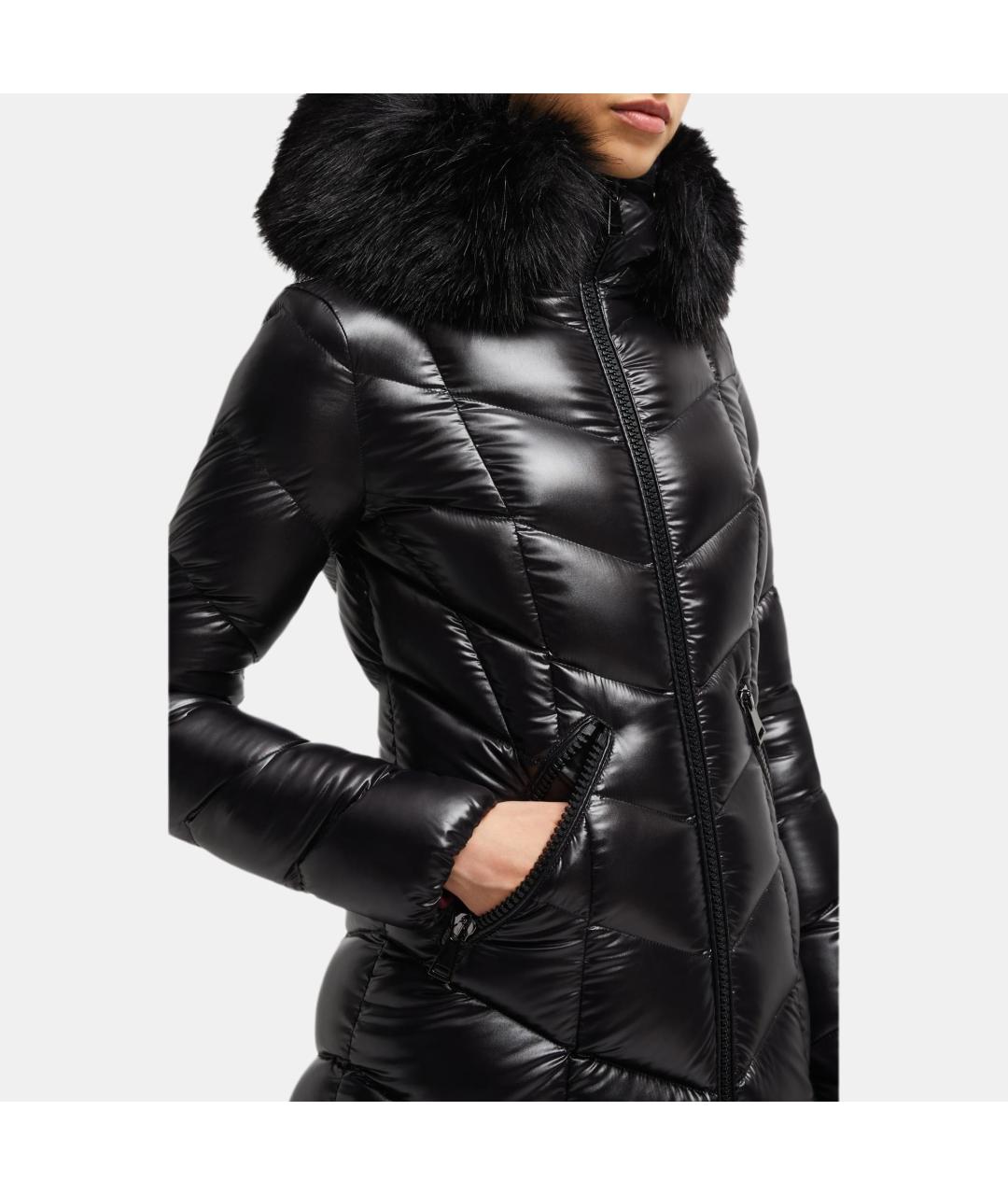 MONCLER Черный пуховик, фото 2