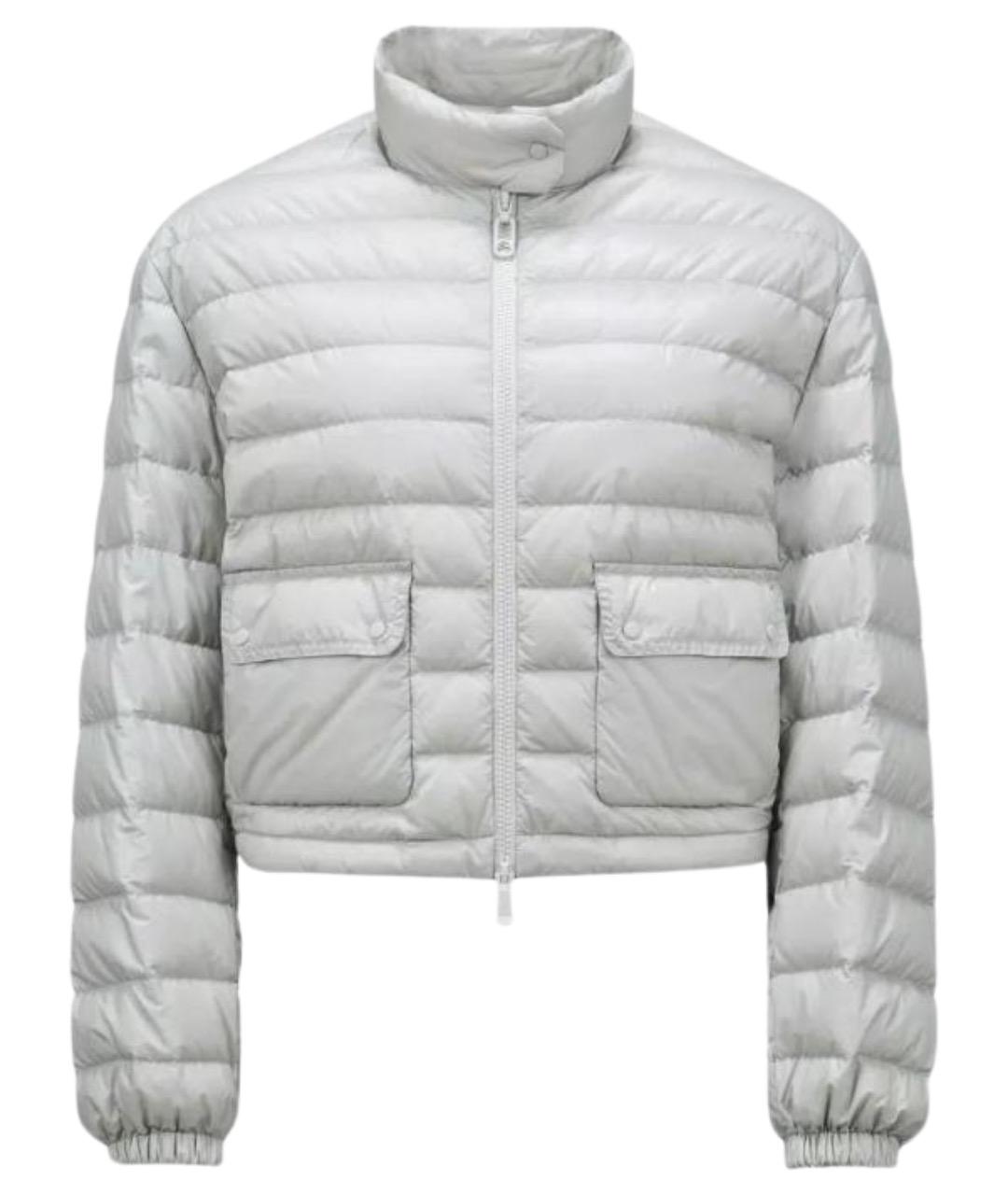MONCLER Серый пуховик, фото 1