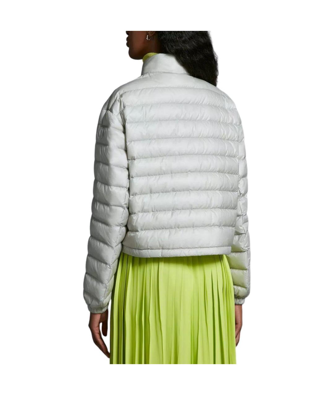 MONCLER Серый пуховик, фото 4