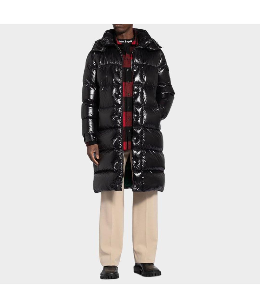 MONCLER Черный пуховик, фото 2