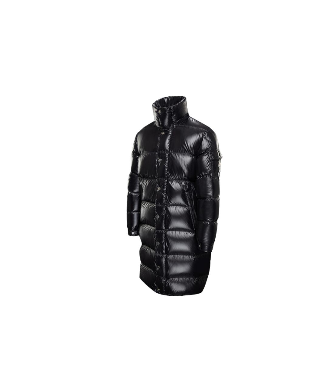 MONCLER Черный пуховик, фото 1