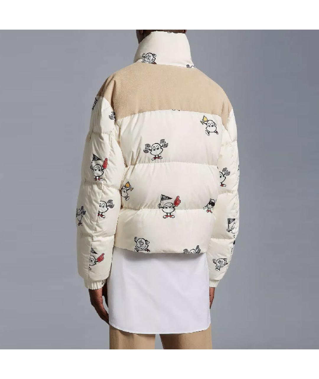 MONCLER Бежевый пуховик, фото 4