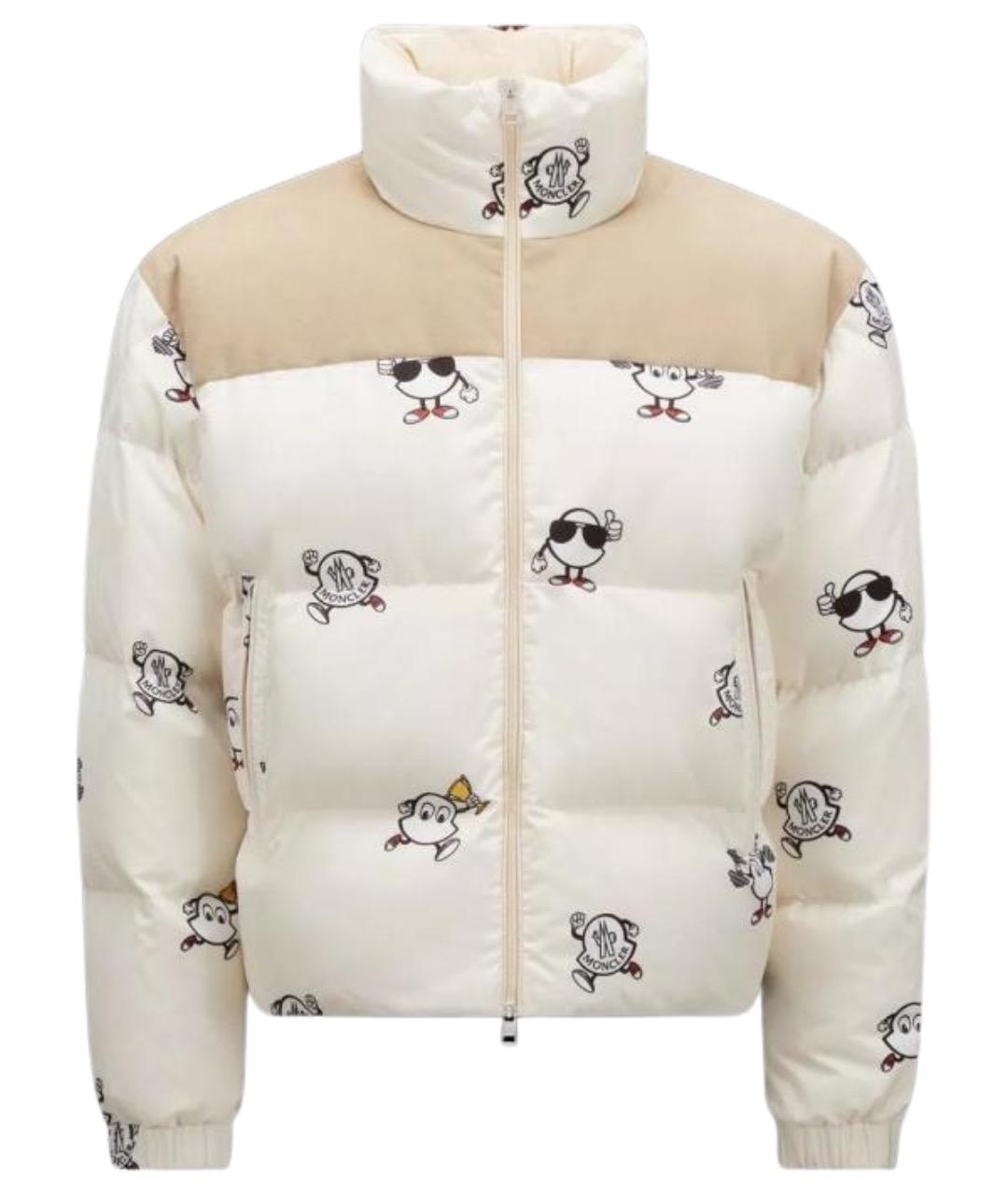 MONCLER Бежевый пуховик, фото 1