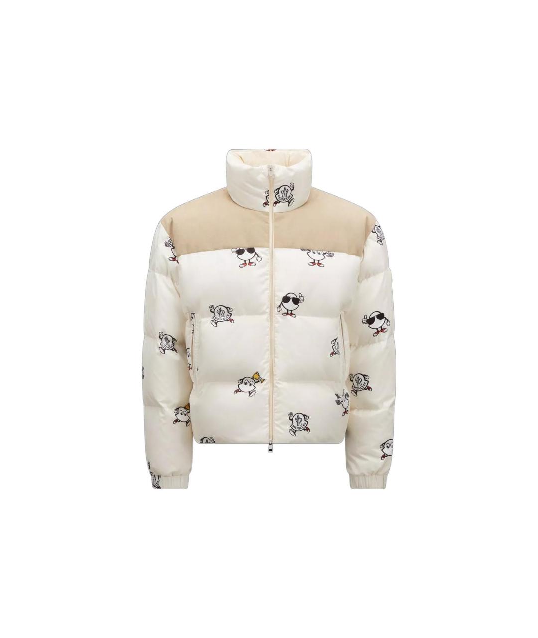 MONCLER Бежевый пуховик, фото 6