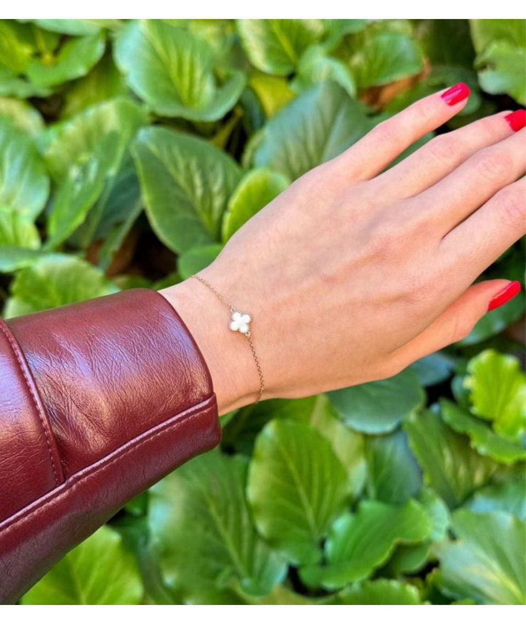 VAN CLEEF & ARPELS Бежевый браслет из желтого золота, фото 2