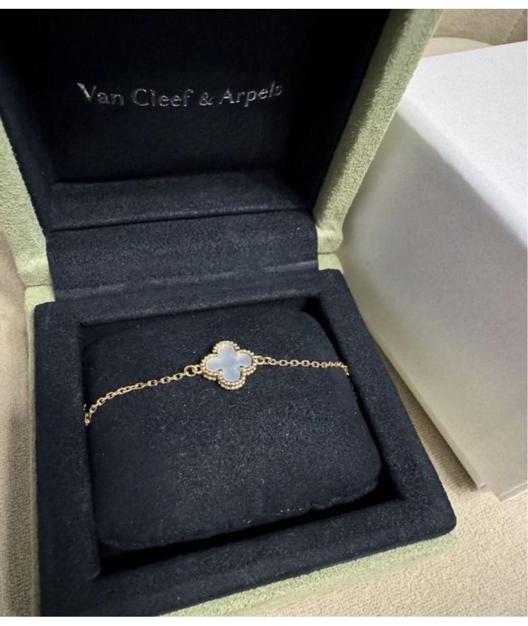 VAN CLEEF & ARPELS Бежевый браслет из желтого золота, фото 3