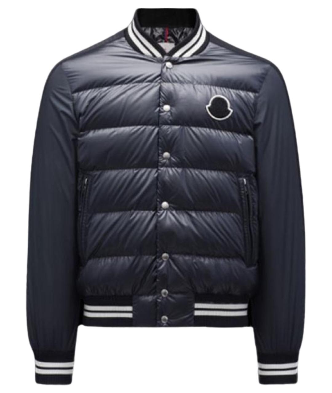 MONCLER Черный пуховик, фото 1