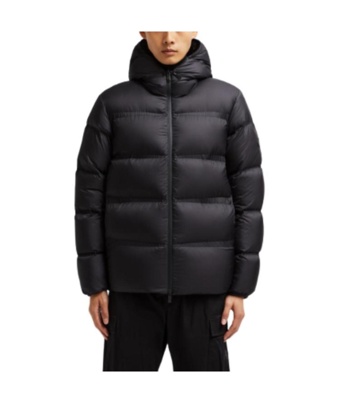 MONCLER Черный пуховик, фото 2