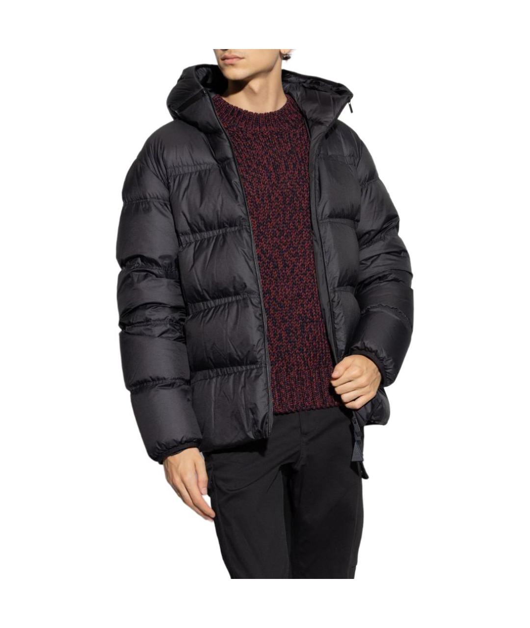 MONCLER Черный пуховик, фото 4