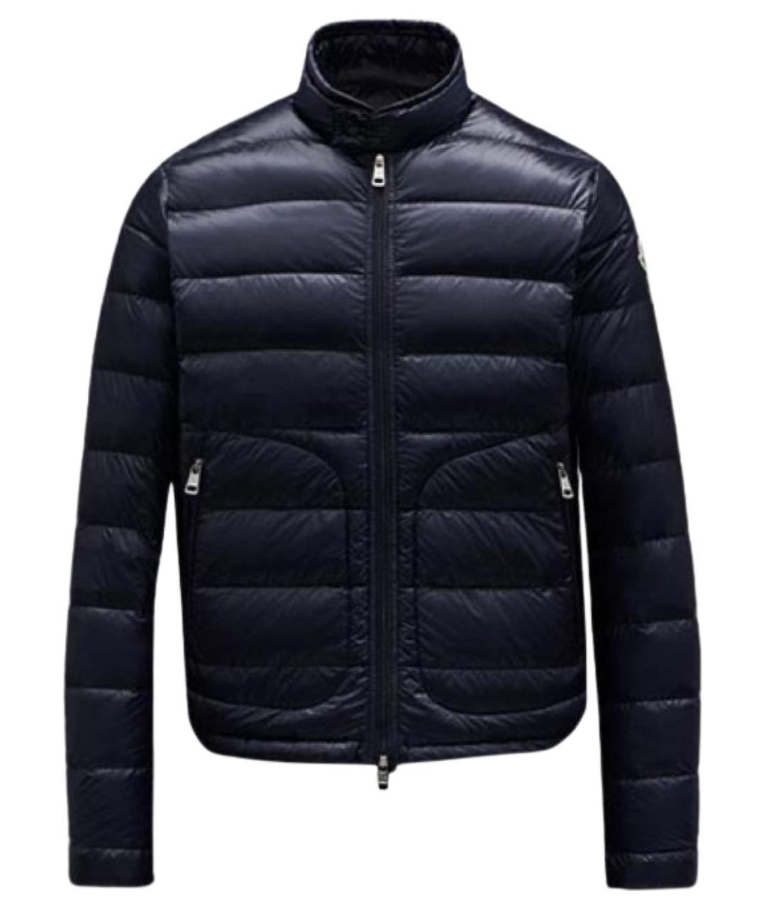 MONCLER Синий пуховик, фото 1