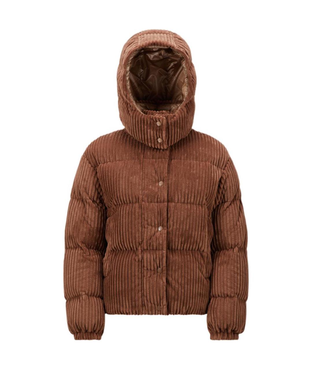 MONCLER Коричневый пуховик, фото 1