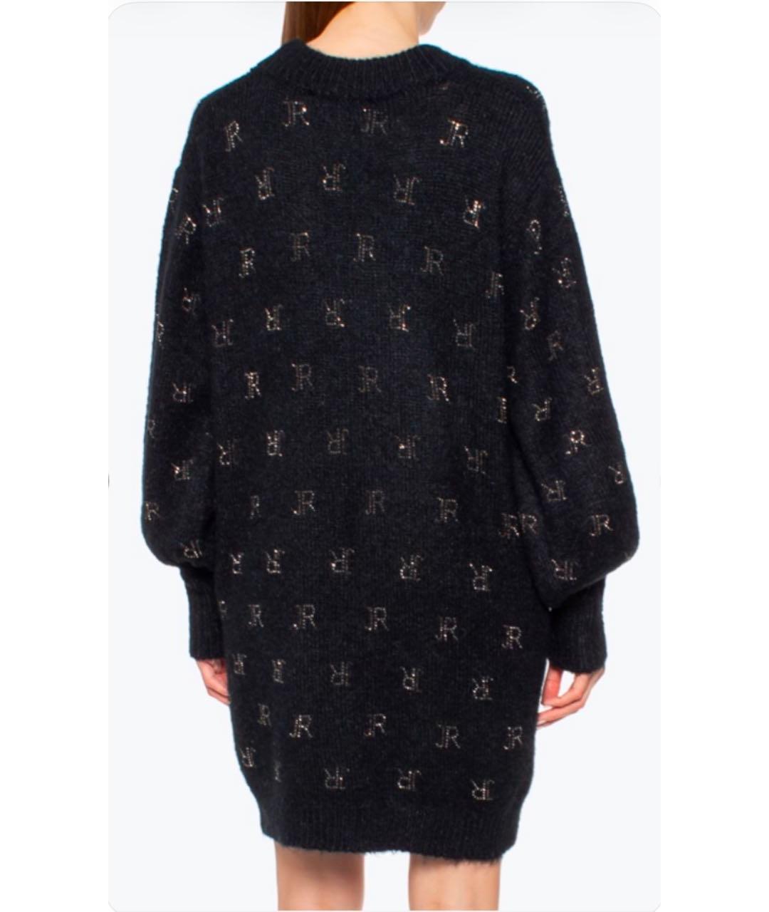 JOHN RICHMOND Черный шерстяной джемпер / свитер, фото 2