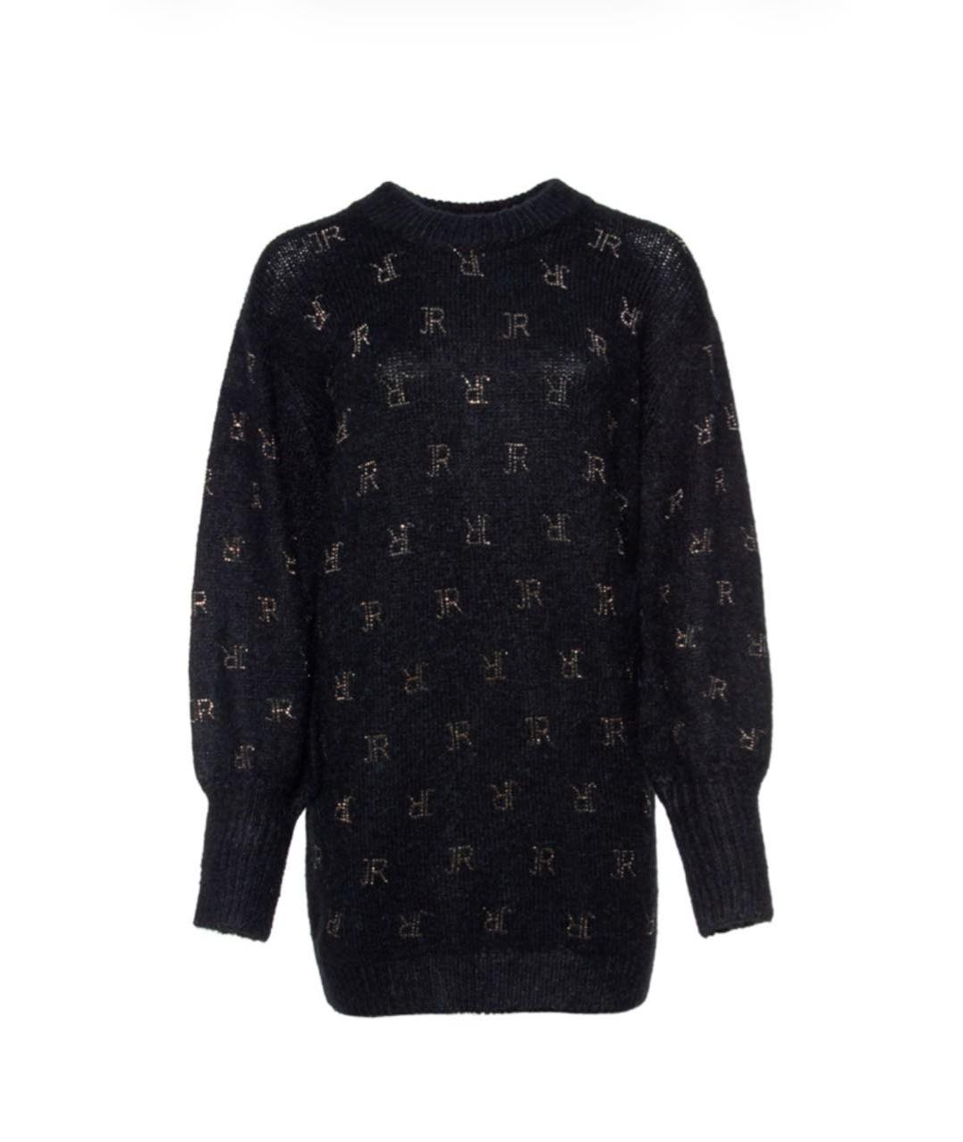 JOHN RICHMOND Черный шерстяной джемпер / свитер, фото 1