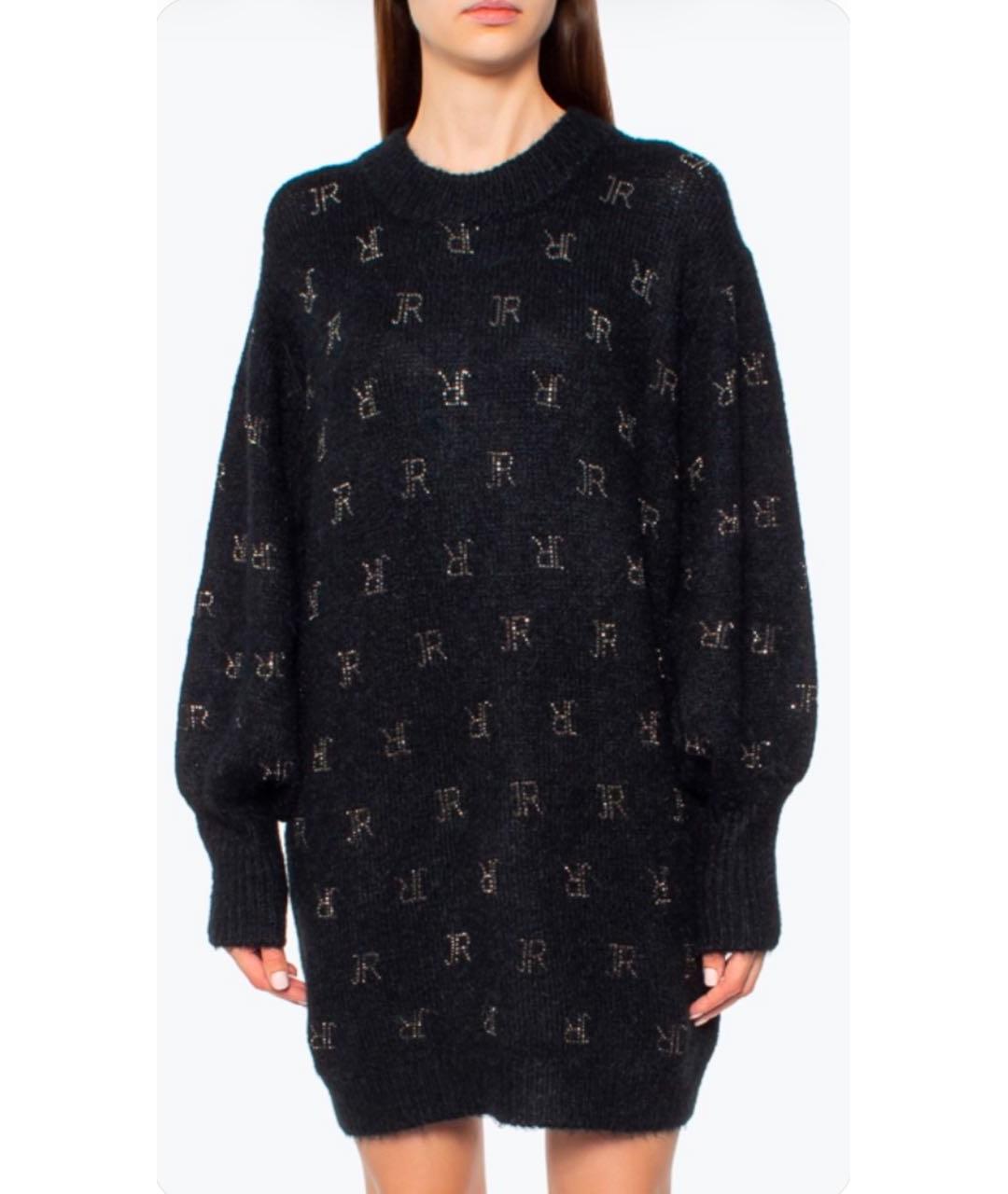 JOHN RICHMOND Черный шерстяной джемпер / свитер, фото 3