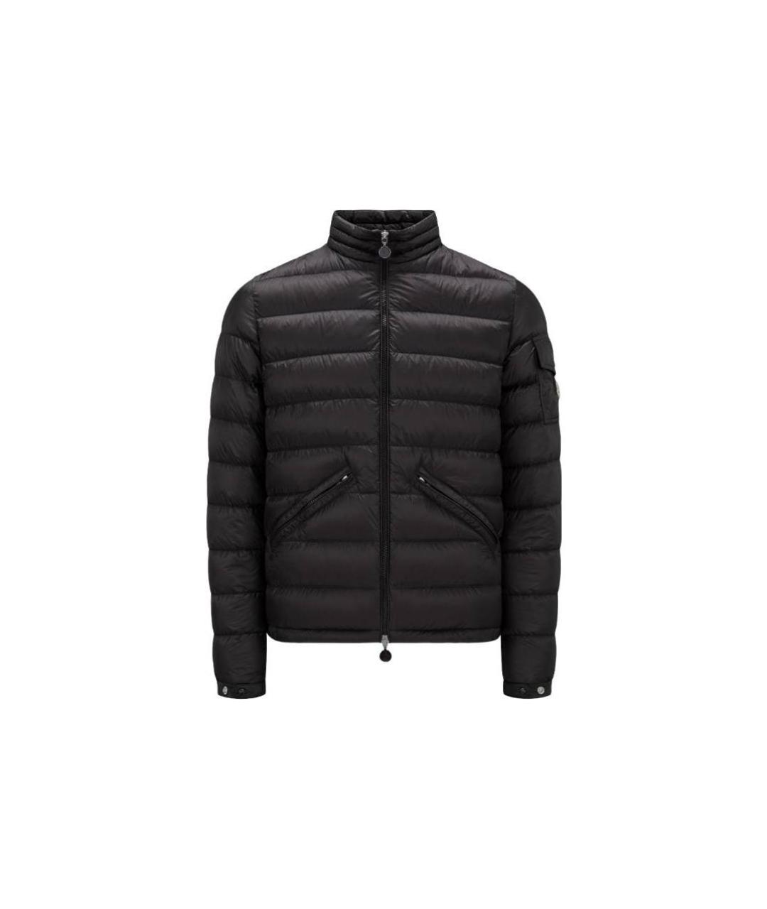 MONCLER Черный пуховик, фото 4