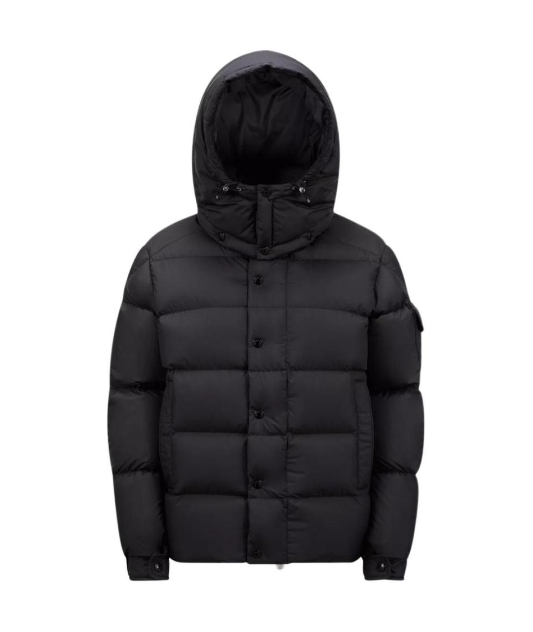 MONCLER Черный пуховик, фото 1