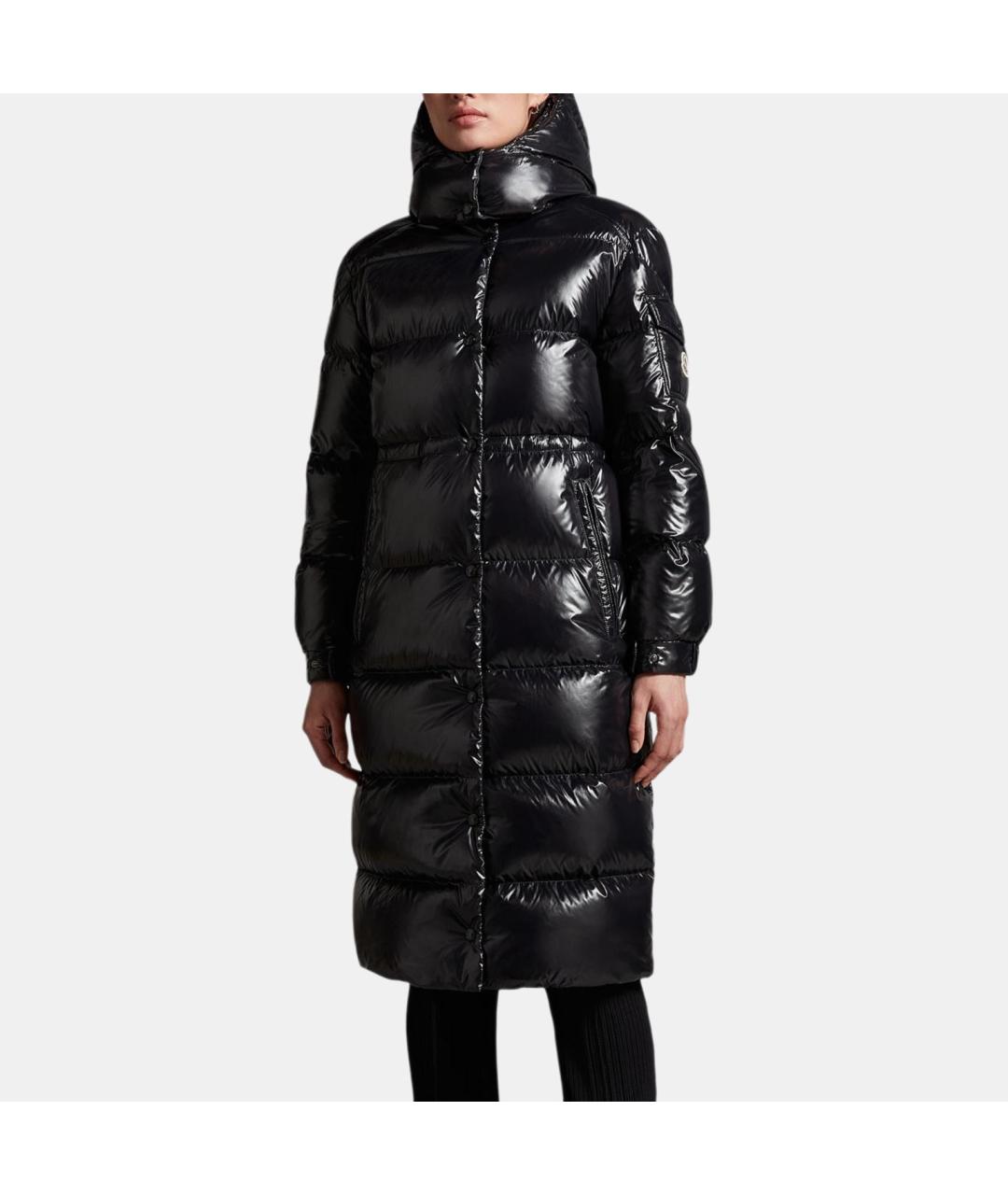 MONCLER Черный пуховик, фото 4