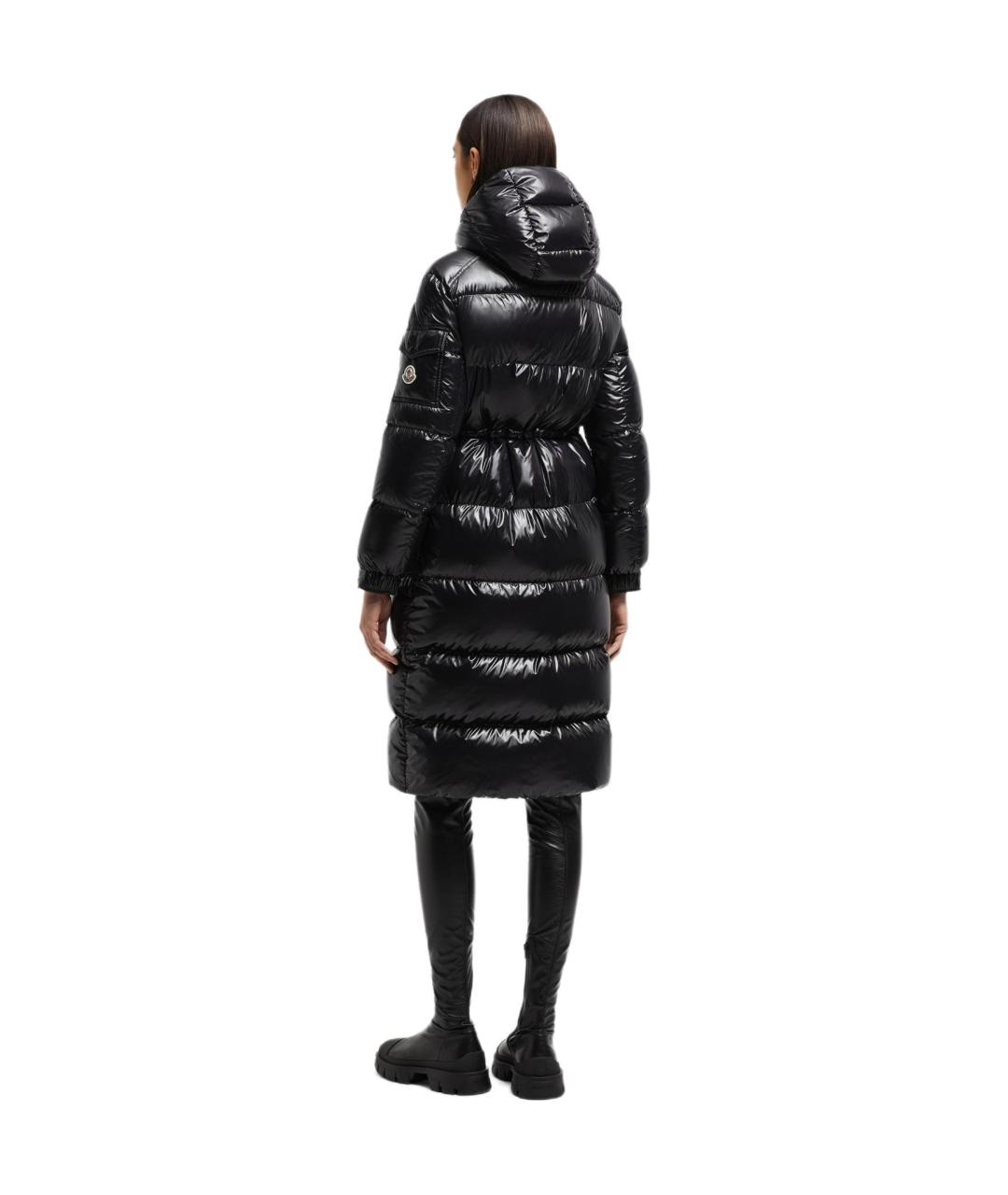 MONCLER Черный пуховик, фото 3