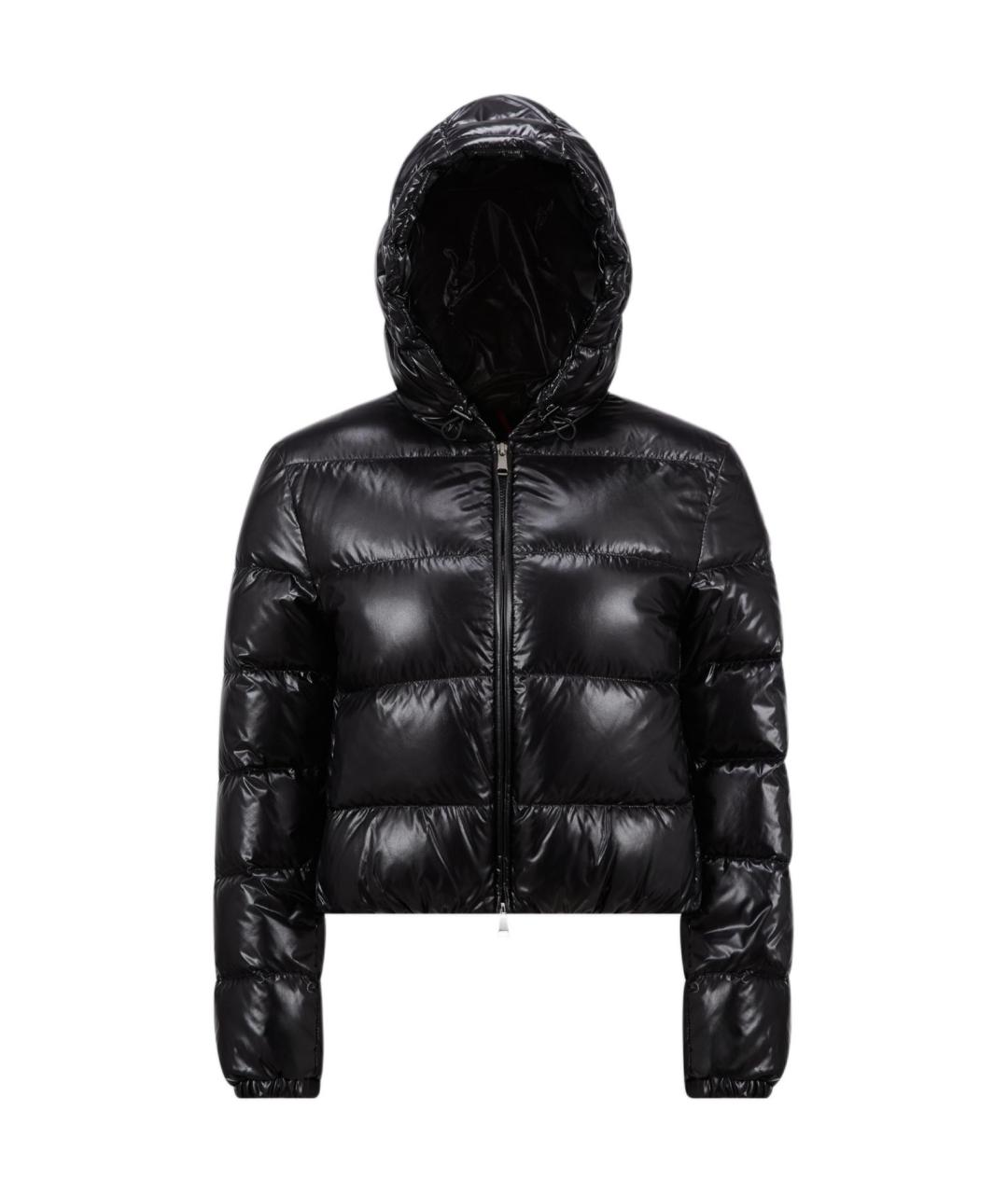 MONCLER Черный пуховик, фото 1