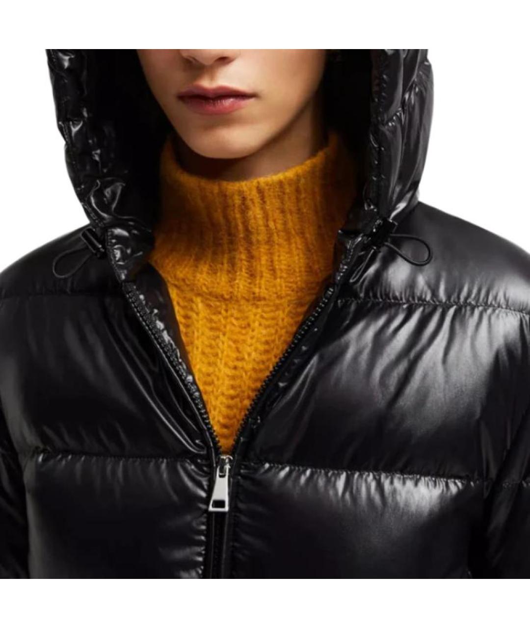 MONCLER Черный пуховик, фото 5