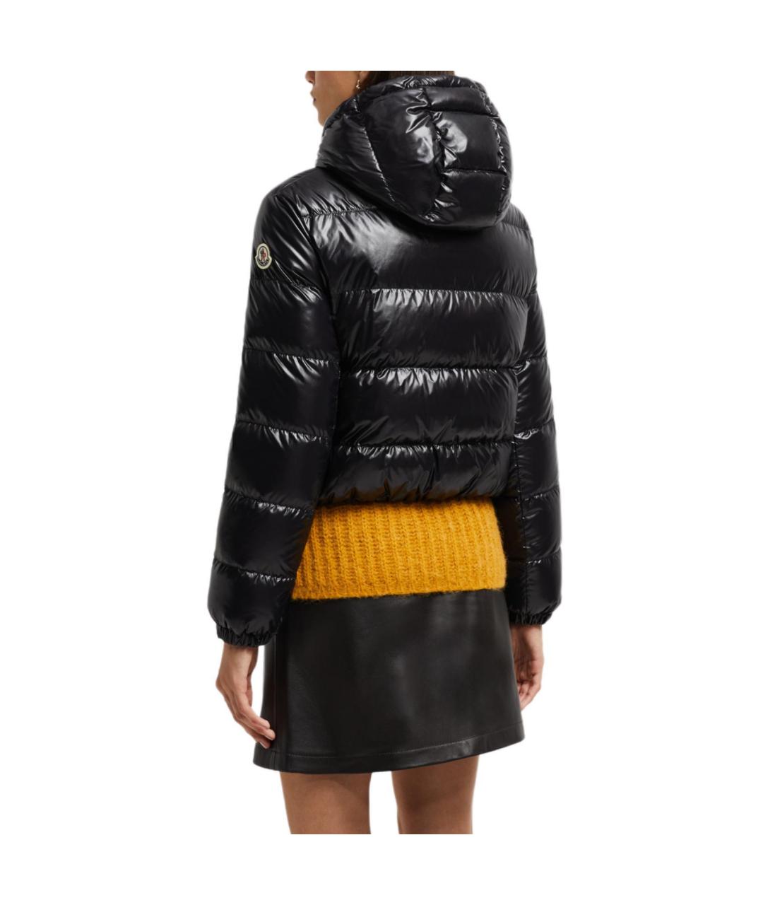 MONCLER Черный пуховик, фото 3