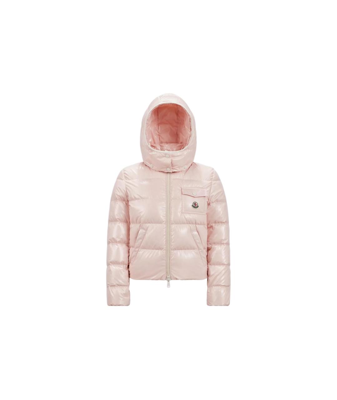 MONCLER Розовый пуховик, фото 5