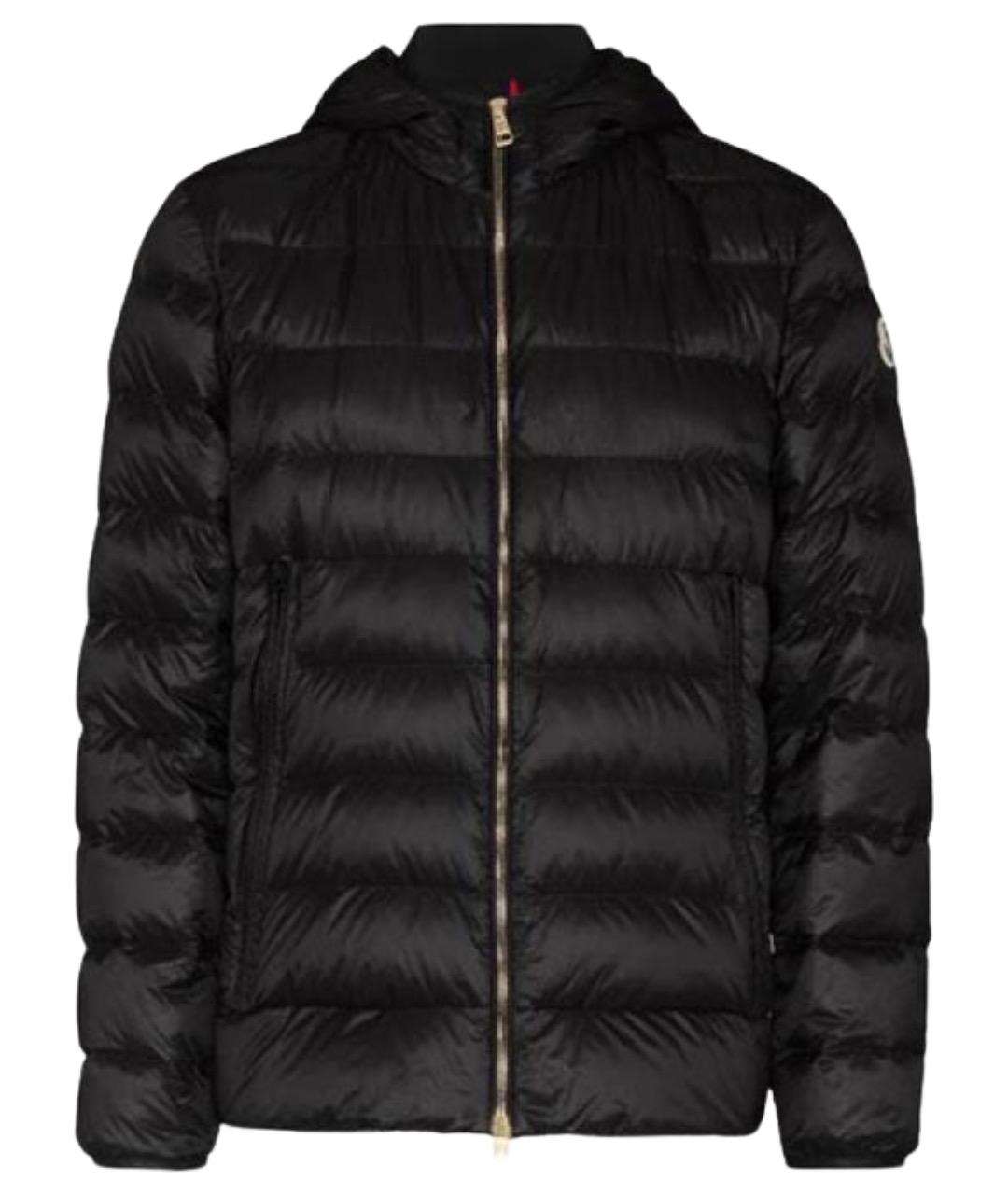 MONCLER Черный пуховик, фото 1