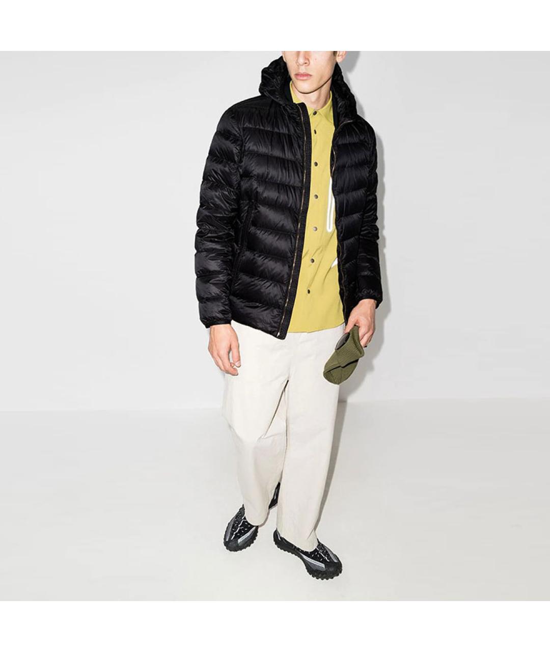 MONCLER Черный пуховик, фото 2