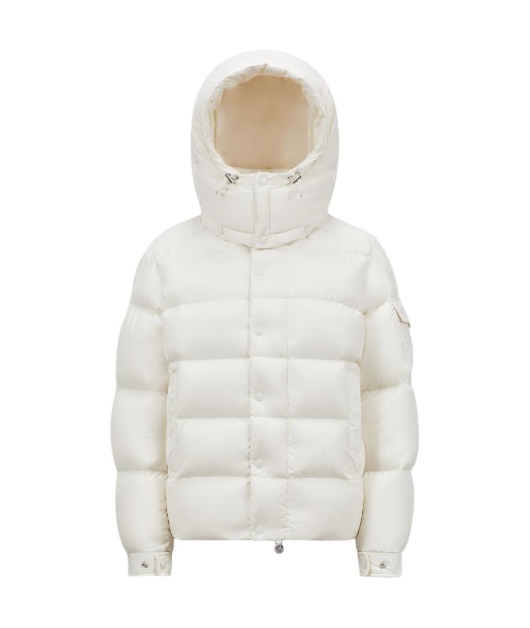 MONCLER Белый пуховик, фото 1