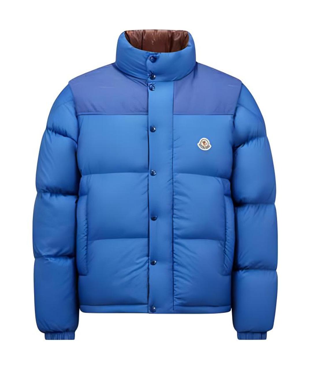 MONCLER Синий пуховик, фото 1