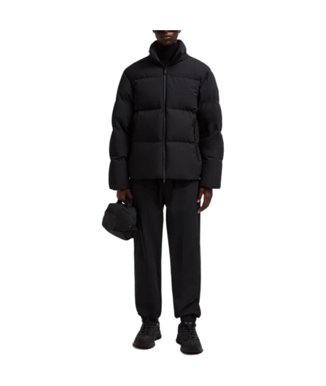 MONCLER Черная полиамидовая куртка, фото 4