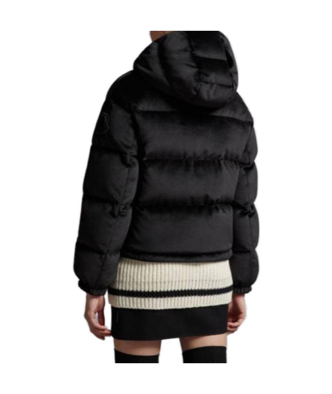 MONCLER Черный пуховик, фото 3