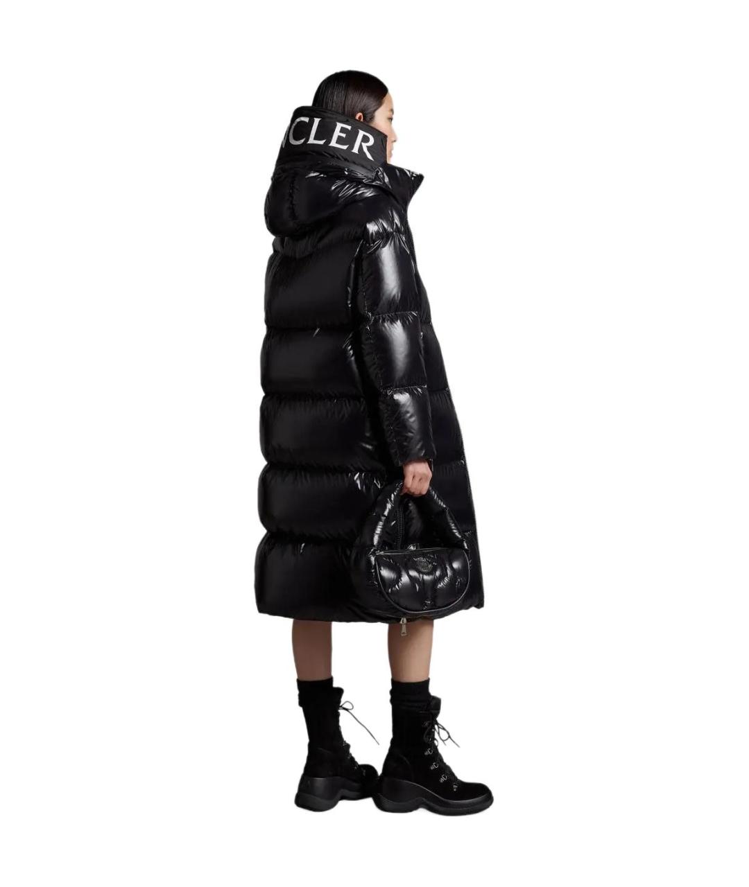 MONCLER Черное пальто, фото 2