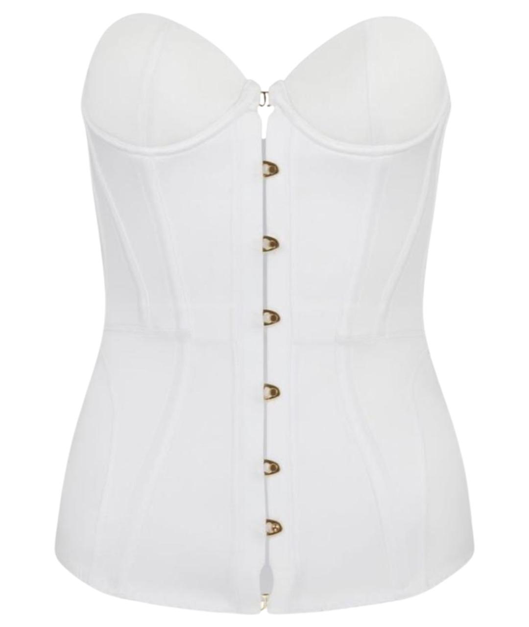 AGENT PROVOCATEUR Белый атласный корсет, фото 5