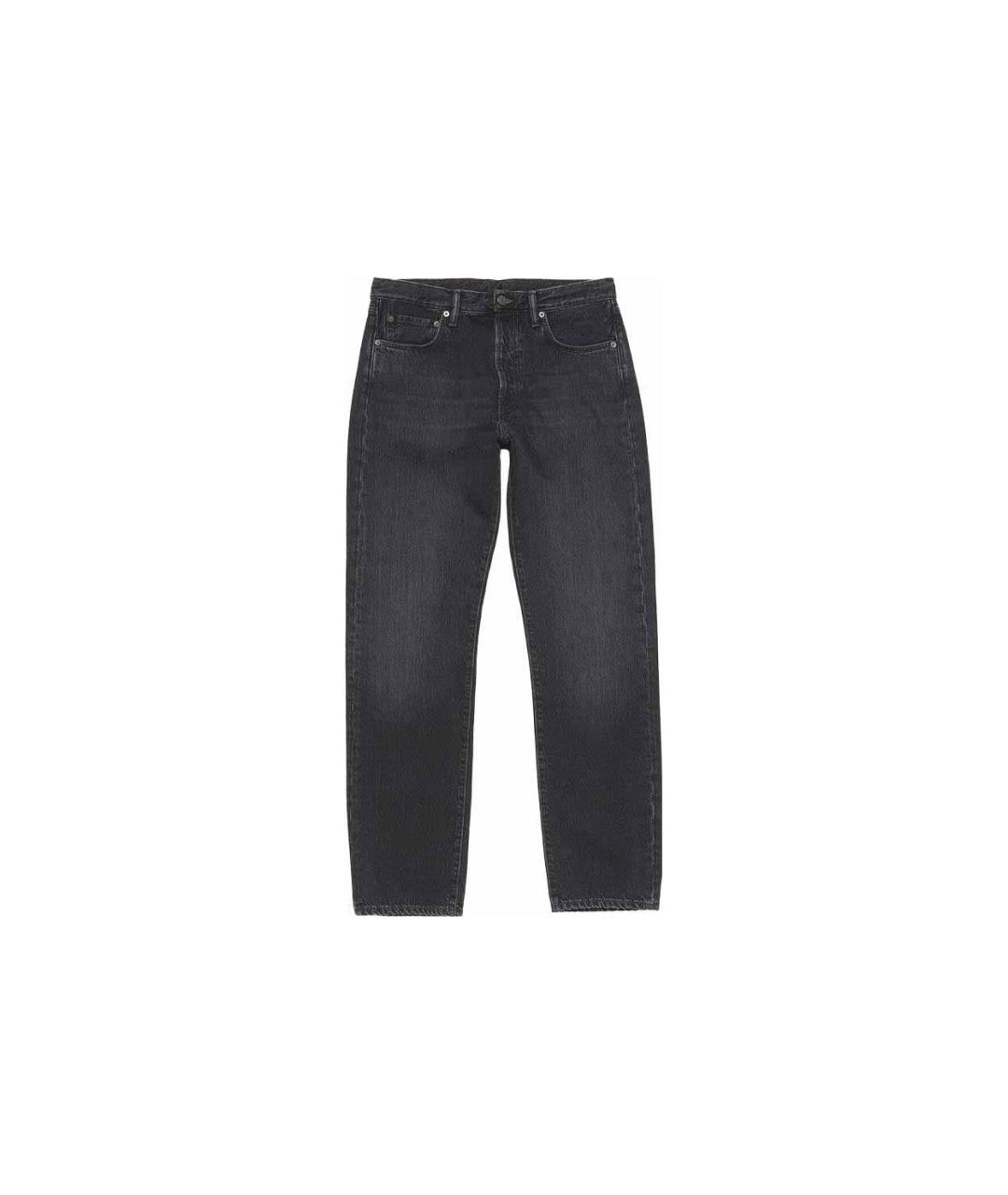 ACNE STUDIOS Черные хлопковые прямые джинсы, фото 6