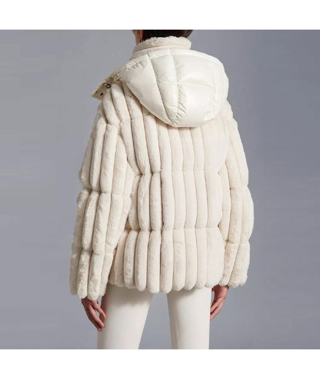 MONCLER Белый пуховик, фото 4