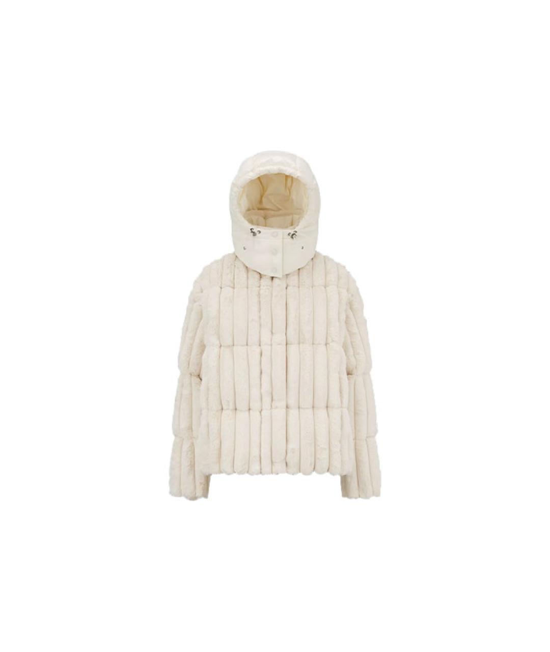MONCLER Белый пуховик, фото 5