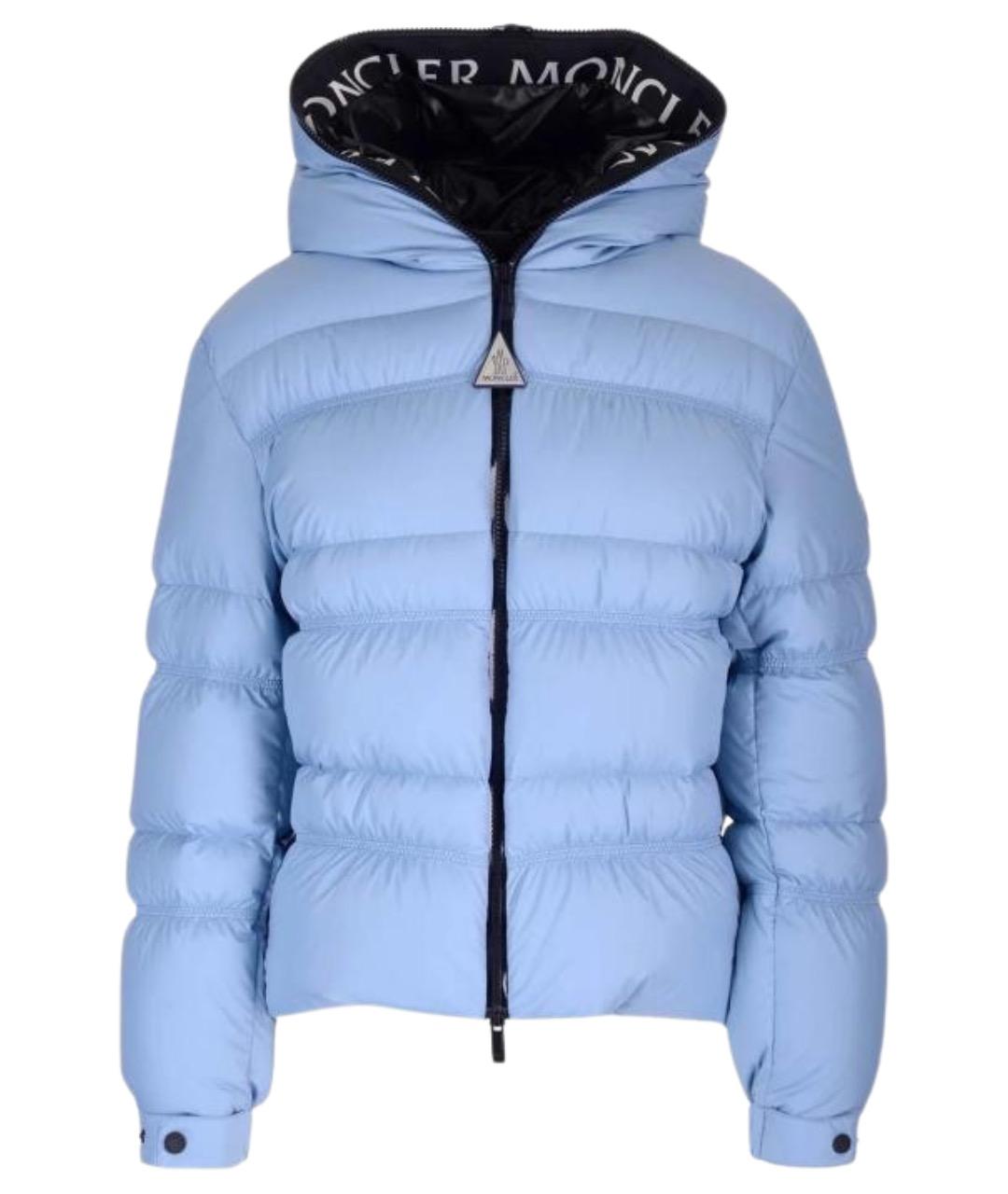 MONCLER Синий пуховик, фото 1