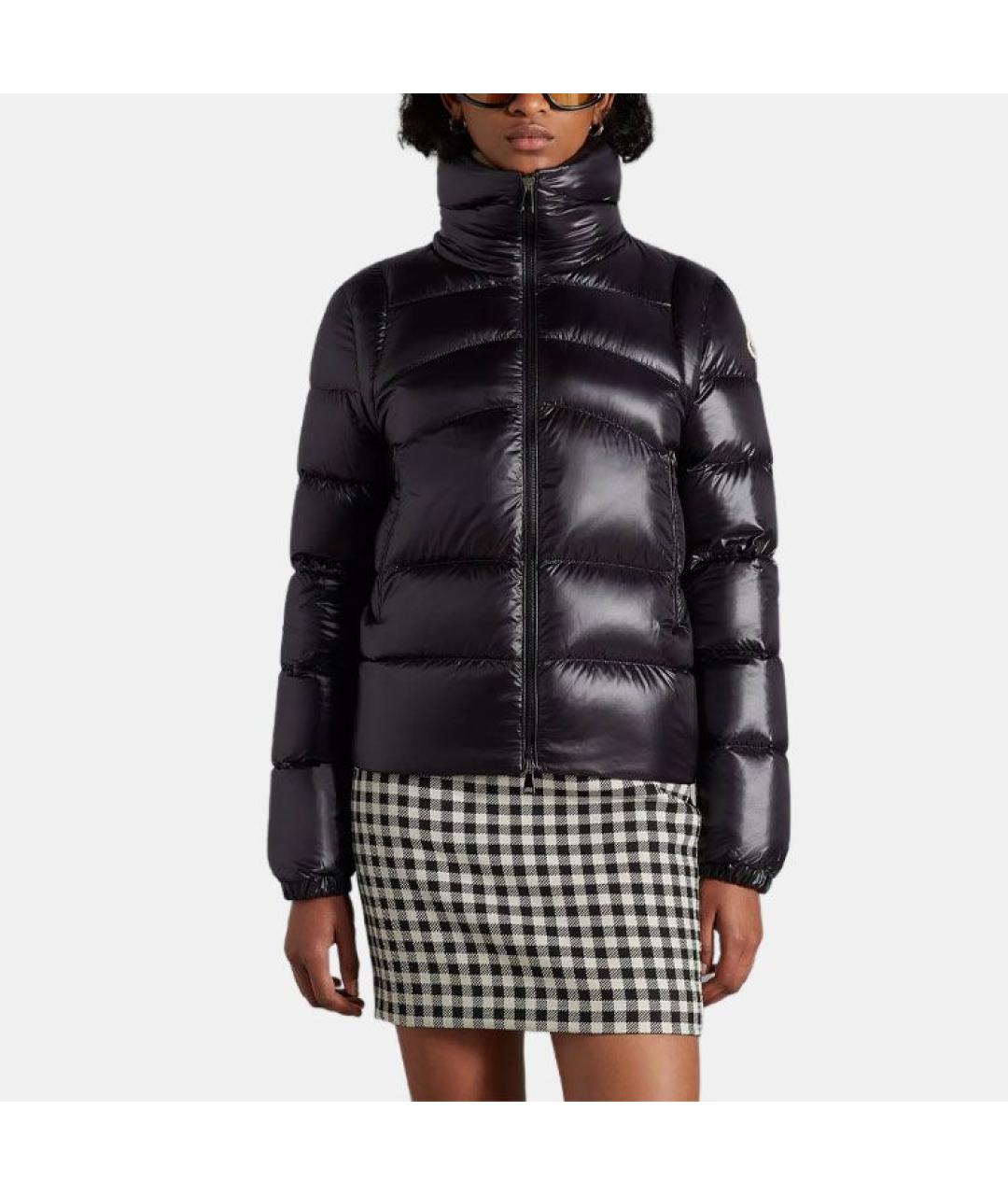 MONCLER Черный пуховик, фото 2