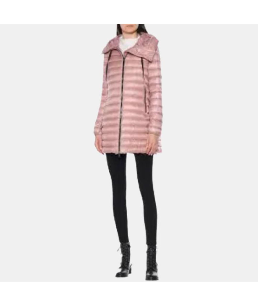 MONCLER Розовый пуховик, фото 3