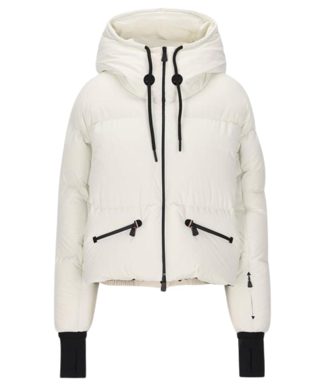 MONCLER Белая полиамидовая куртка, фото 1