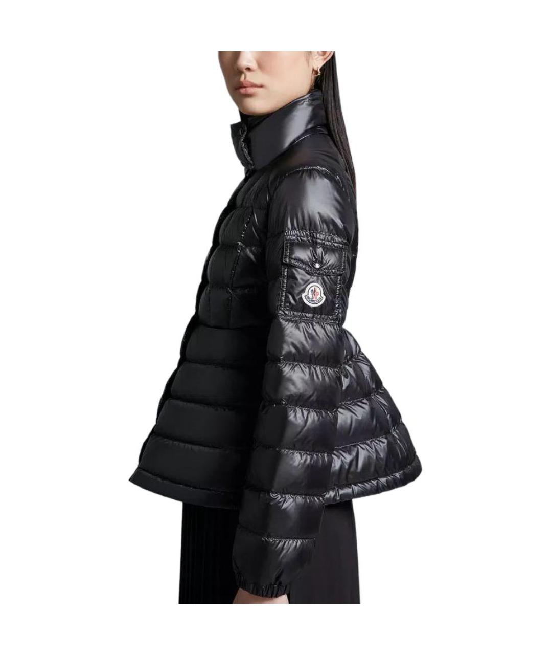 MONCLER Черная полиамидовая куртка, фото 5