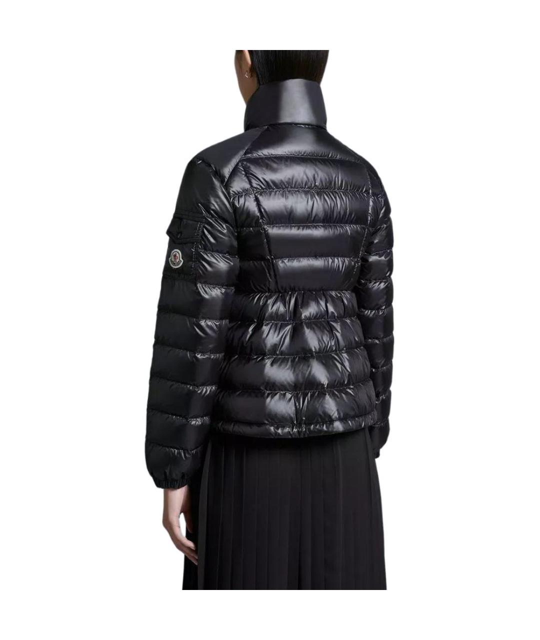 MONCLER Черная полиамидовая куртка, фото 4
