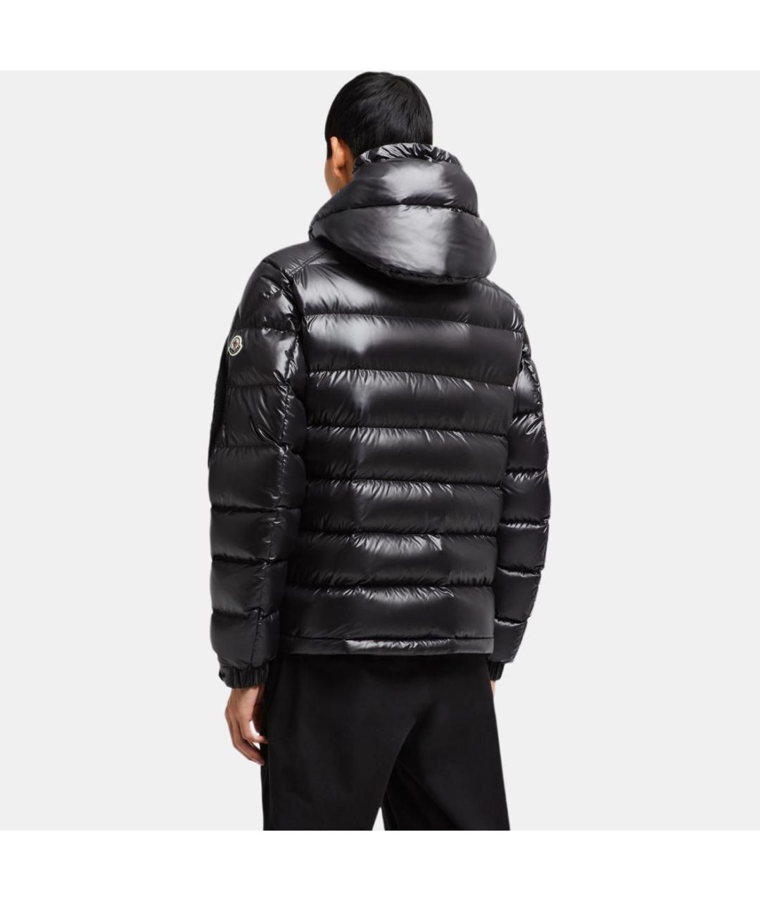 MONCLER Черный пуховик, фото 3
