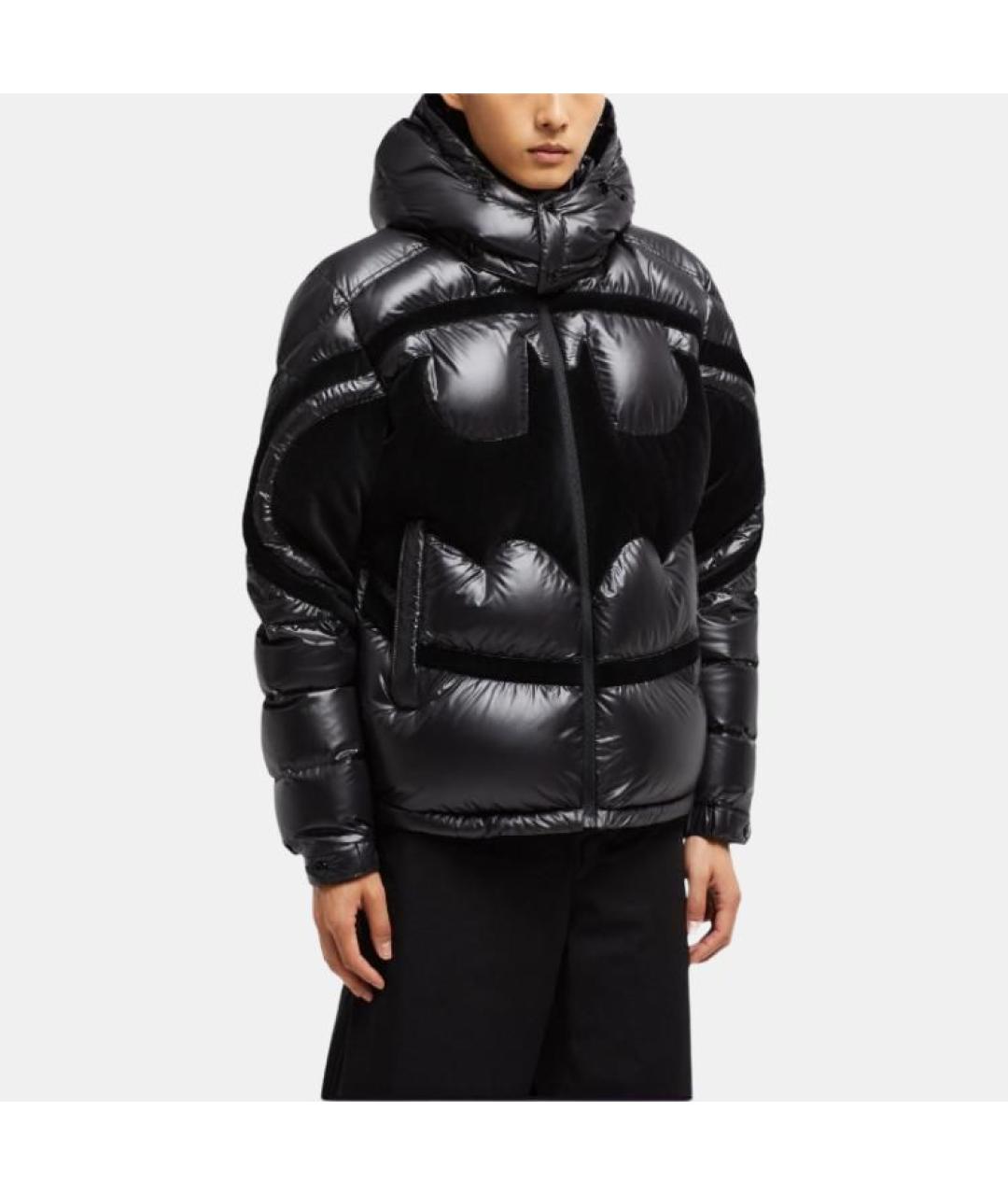 MONCLER Черный пуховик, фото 4