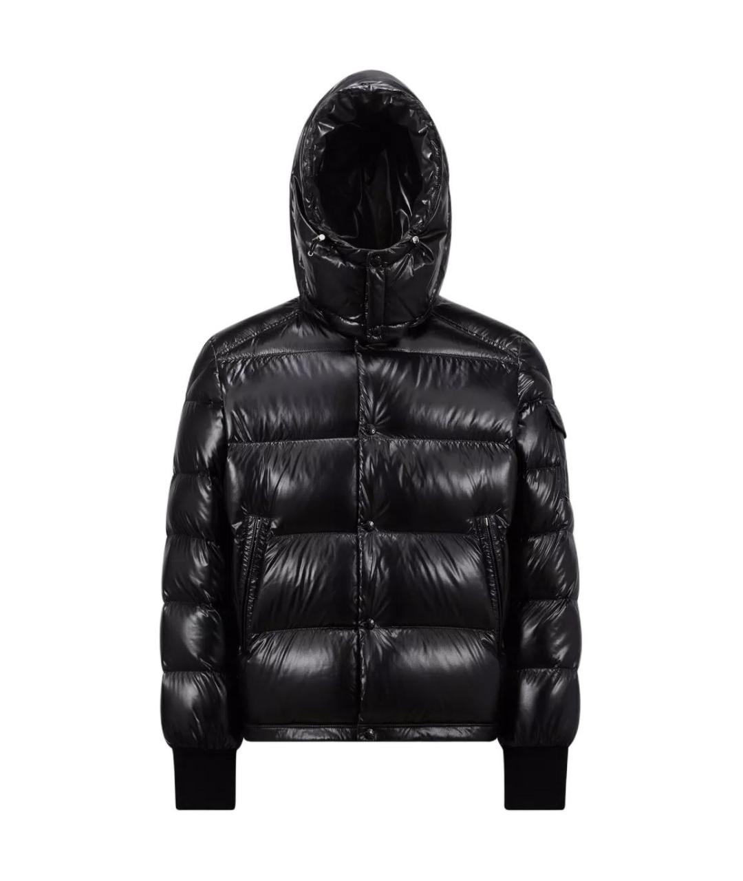 MONCLER Черная полиамидовая куртка, фото 1