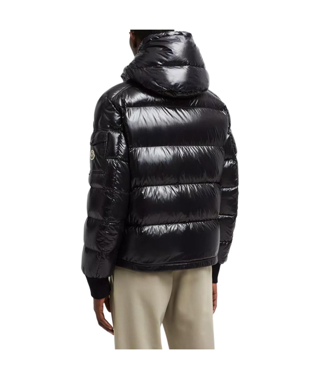 MONCLER Черная полиамидовая куртка, фото 4