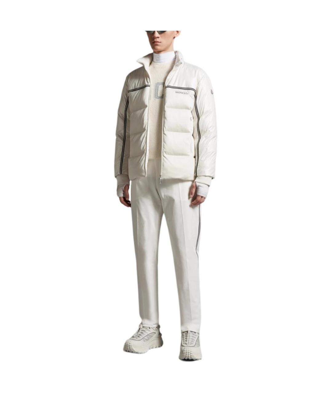 MONCLER Белый пуховик, фото 4